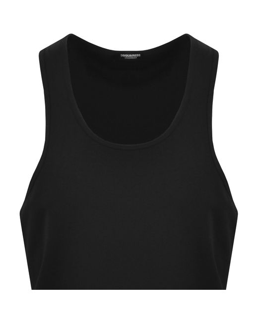 DSquared² Black Back Logo Vest for men