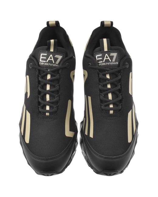 EA7 Black Emporio Armani Ultimate Trainers for men