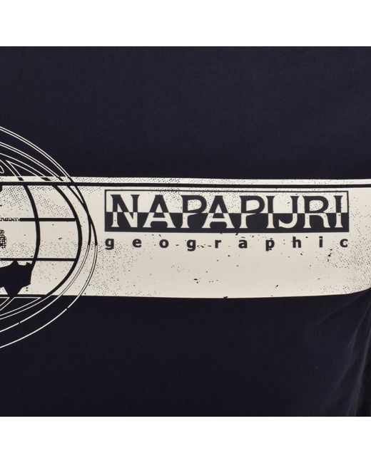 Napapijri Blue S Manta Short Sleeve T Shirt for men