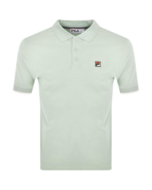 Fila Green Tipped Rib Basic Polo T Shirt for men
