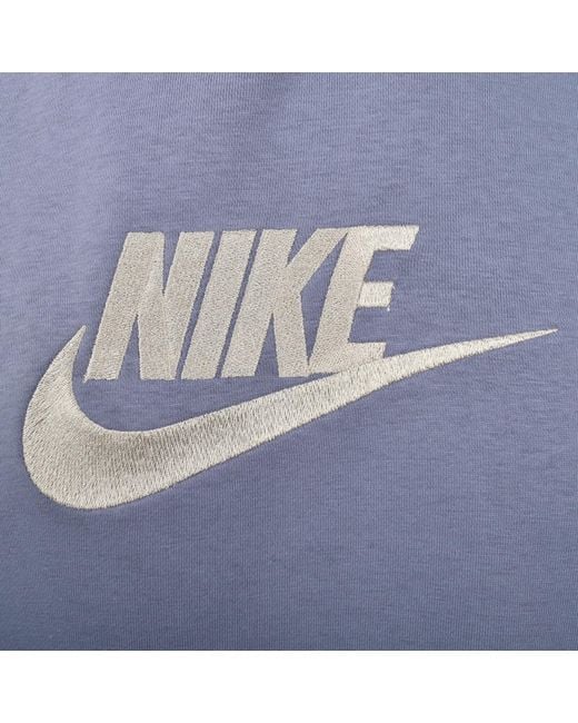 Nike Blue Colour Block Hoodie for men