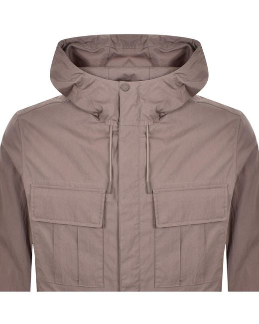 Belstaff Brown Cargo Jacket Asphalt for men