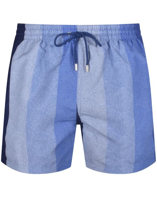 Paul Smith Blue Big Stripe Swim Shorts for men