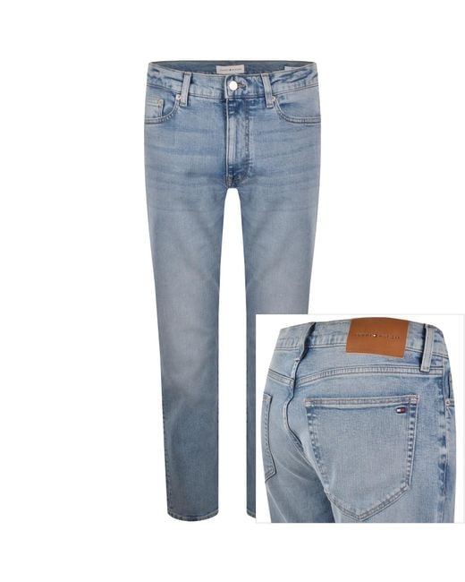 Tommy Hilfiger Blue Denton Straight Fit Jeans for men