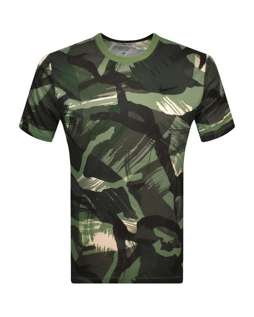 Nike Training Camo T Shirt in Green for Men Lyst UK