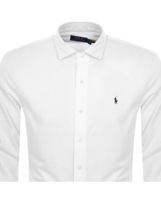 Ralph Lauren White Long Sleeve Shirt for men