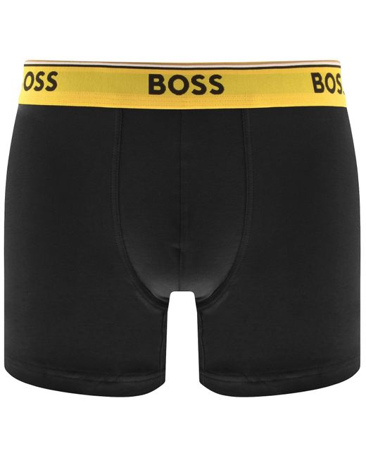 BOSS BUSINESS Black Boss Underwear 3 Pack Power Boxer Briefs for men
