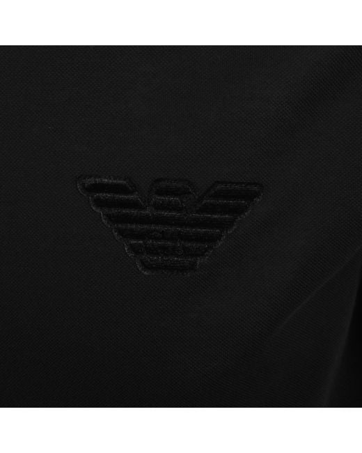 Armani Black Emporio Logo T Shirt for men