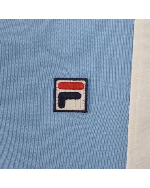 Fila Blue Fila Pierro Cut And Sew Polo T Shirt for men