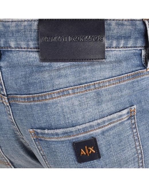 Armani Exchange Blue J14 Skinny Fit Jeans for men