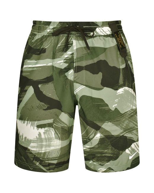 Nike Green Training Camouflage Shorts for men