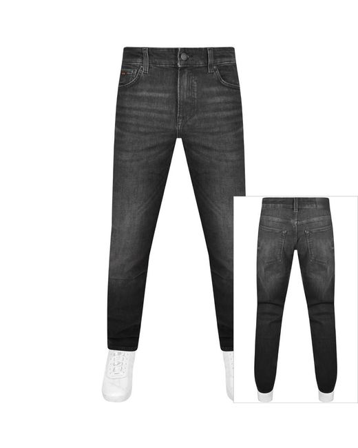 Boss Black Boss Re Maine Regular Fit Mid Wash Jeans for men