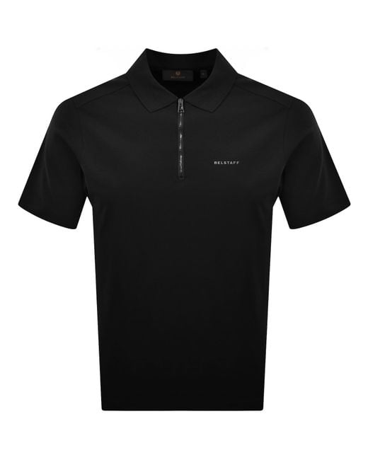 Belstaff Black Alloy Polo T Shirt for men
