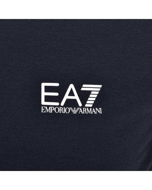 EA7 Blue Emporio Armani Short Sleeved Polo T Shirt for men