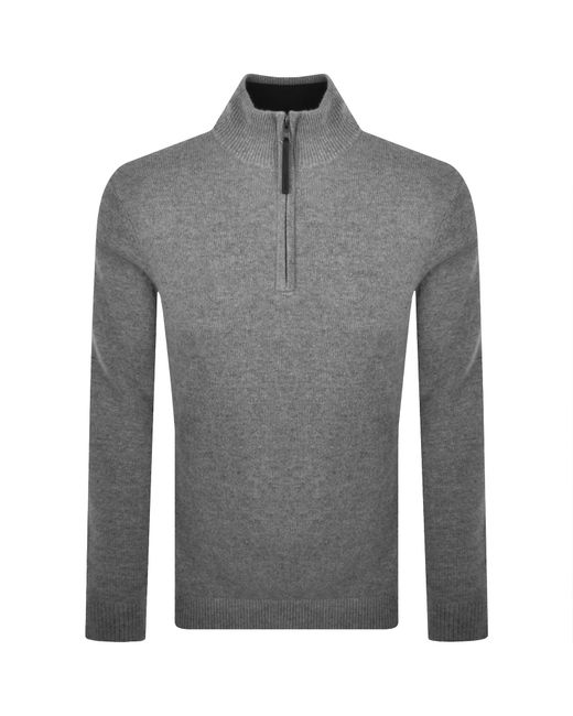 Superdry Gray Wool Blend Knit Jumper for men