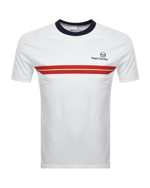 Sergio Tacchini White Supermac T Shirt for men