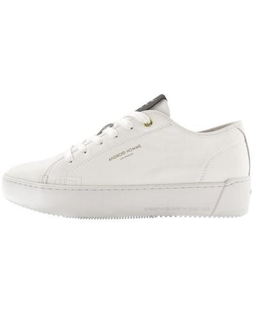 Android Homme White Sorrento Trainers for men