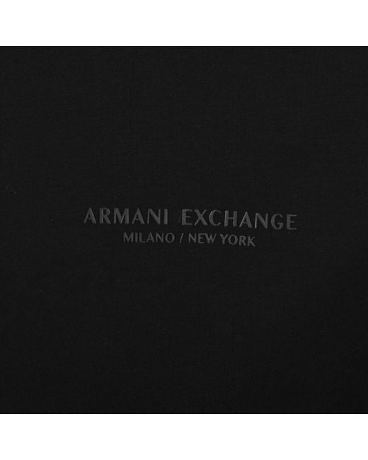 ARMANI EXCHANGE Black Polo T Shirt for men