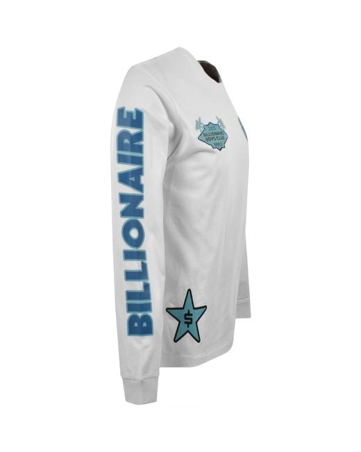 BBCICECREAM Blue Multi Graphic T Shirt for men