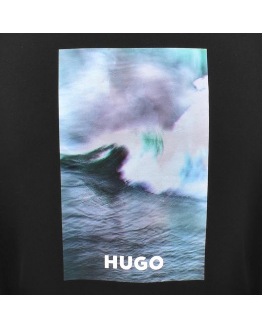 HUGO Black Atwork Sweatshirt for men