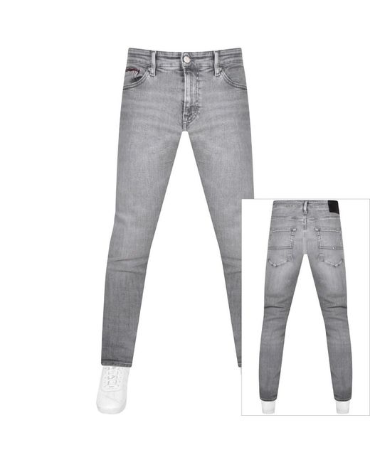 Tommy Hilfiger Gray Original Slim Scanton Jeans for men
