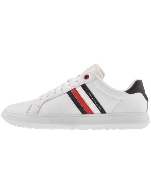 tommy hilfiger essential leather cupsole trainers