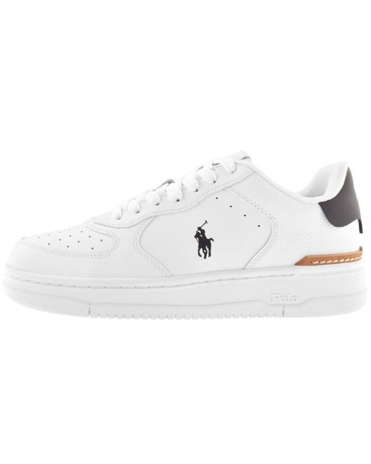 Ralph Lauren White Masters Trainers for men