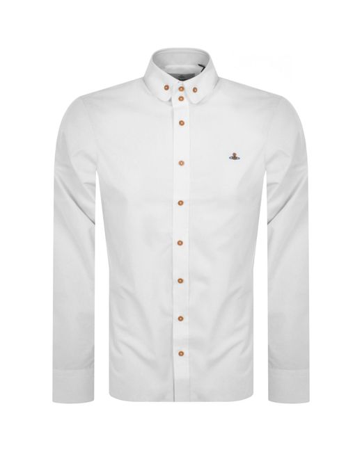 Vivienne Westwood Blue Krall Long Sleeved Shirt for men
