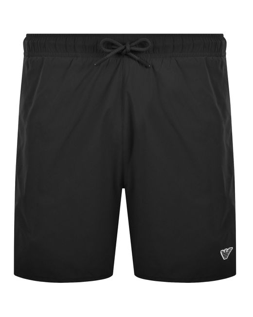 Armani Black Emporio Boxer Swim Shorts for men