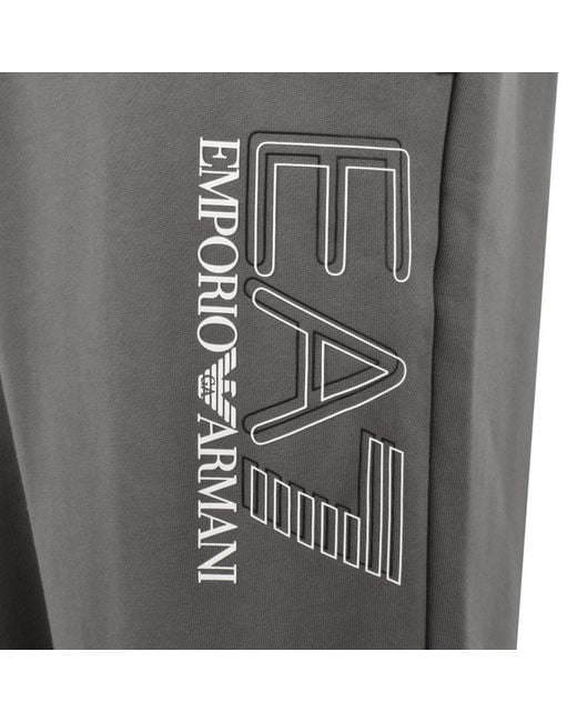 EA7 Gray Emporio Armani Jogging Bottoms for men