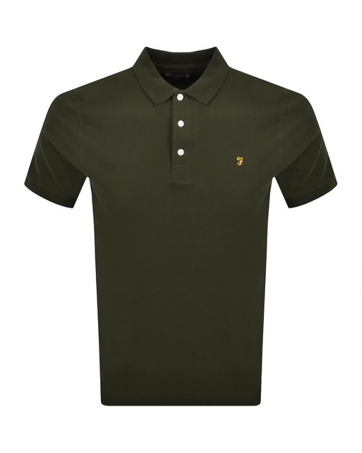 Farah Green Farah Blanes Polo T Shirt for men