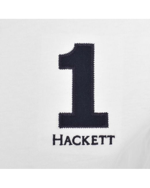 Hackett White London Logo T Shirt for men