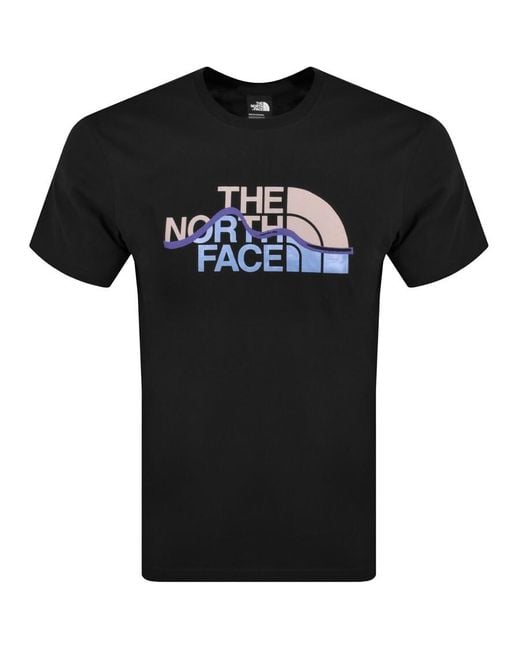 The North Face Black Mountain Line T Shirt for men