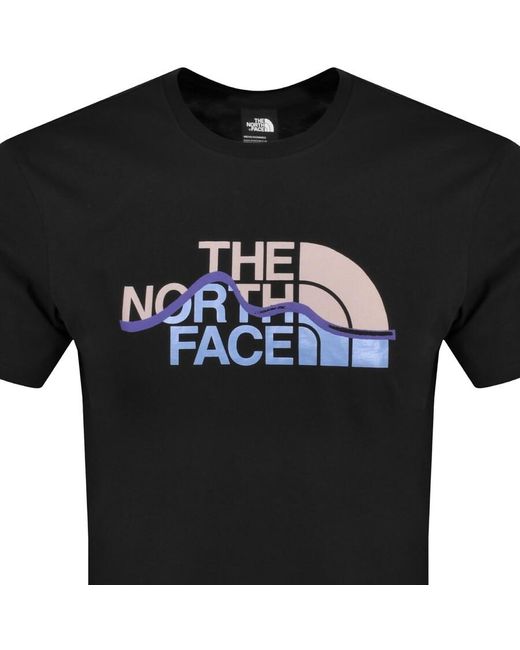 The North Face Black Mountain Line T Shirt for men