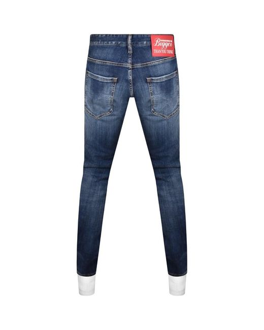DSquared² Blue Mid Wash Cool Guy Jeans for men