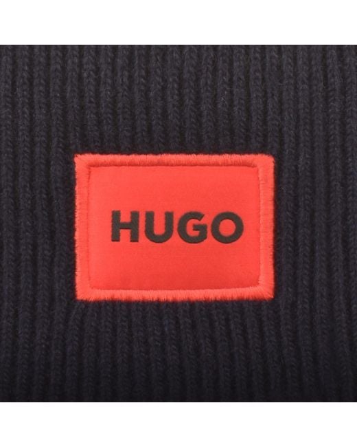 HUGO Blue Xaff 6 Beanie Hat for men