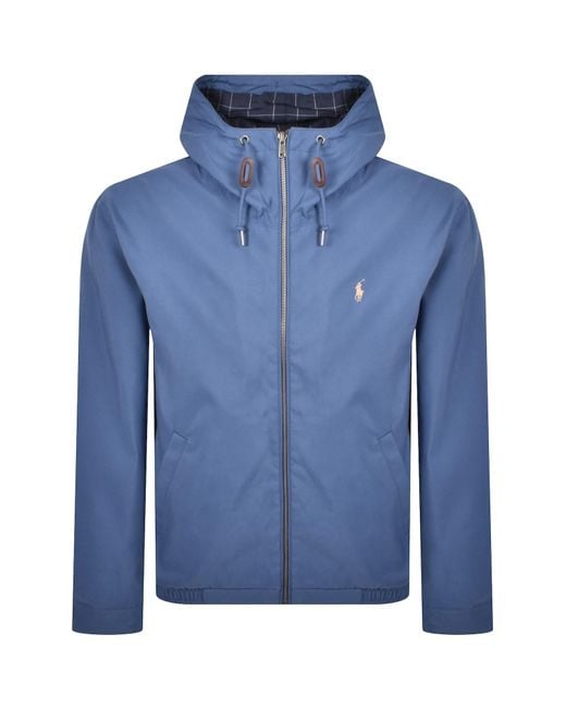 Ralph Lauren Blue Lined Windbeaker Jacket for men