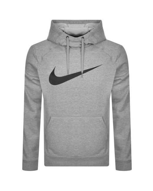 Nike Gray Training Logo Hoodie for men