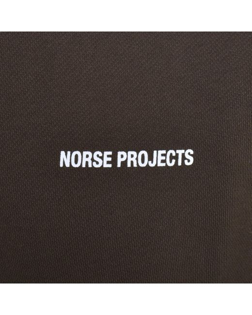 Norse Projects Brown Arne Relaxed Logo Sweatshirt for men