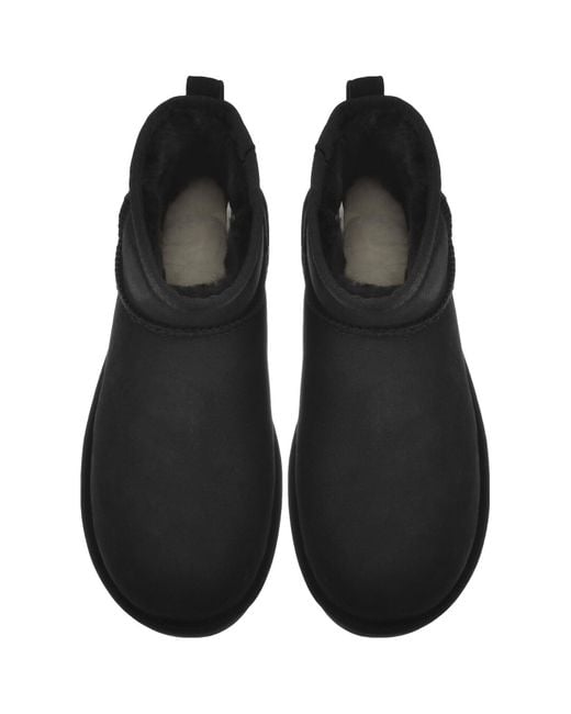 Ugg Black Classic Ultra Mini Boots for men