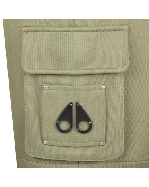 Moose Knuckles Green Hartsfield Cargo Shorts for men