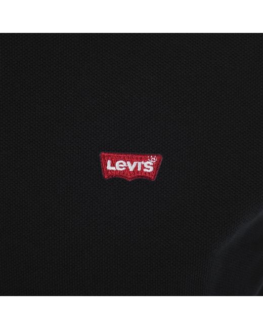Levi's Black Original Hm Short Sleeved Polo T Shirt for men