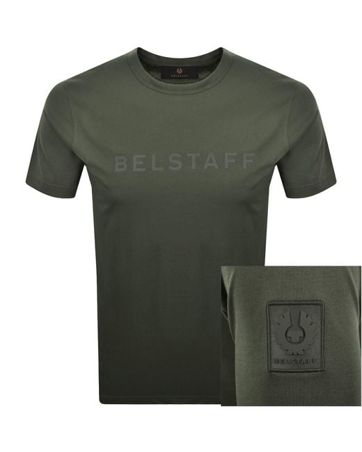 Belstaff Green Signature T Shirt for men