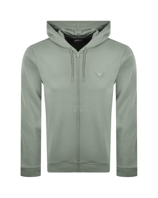 Armani Green Emporio Loungewear Hoodie for men