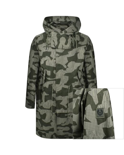 Belstaff Green Canopy Parka Jacket for men