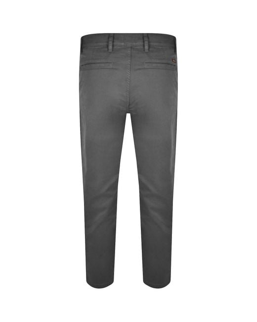 Boss Gray Boss Tapered Chinos for men