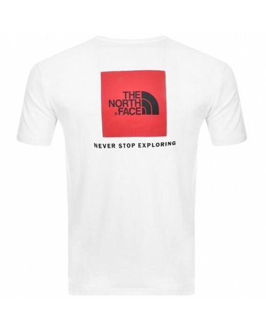 The North Face White Box T Shirt for men