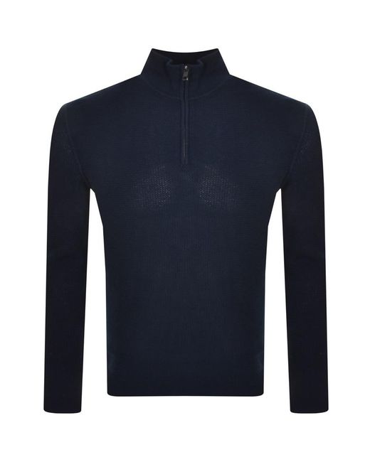 Ted Baker Meaddo Half Zip Jumper in Blue for Men Lyst