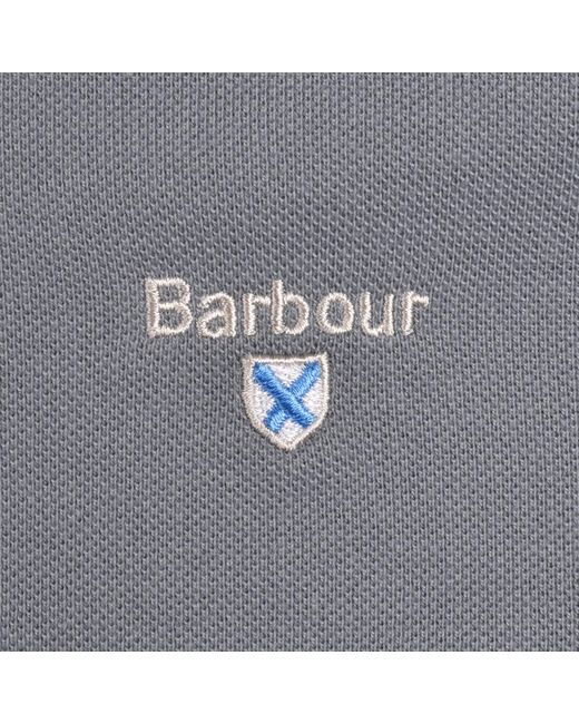 Barbour Gray Original Sports Polo T Shirt for men