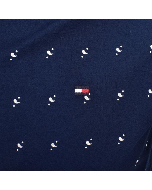 Tommy Hilfiger Blue Flex Poplin Bandana Shirt for men